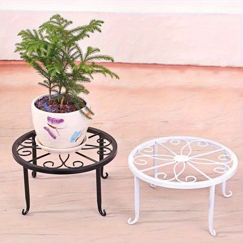 Soporte alto para plantas, soporte para maceta de Metal, soporte para plantas de hierro fundido de alta resistencia, soporte para maceta Vintage grande para plantas de interior y exterior