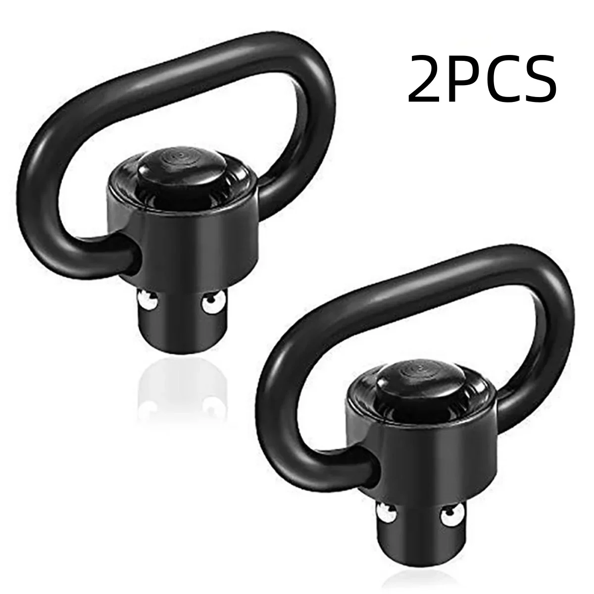 Correa táctica para pistola, hebilla giratoria, anillo en forma de corazón, bola de acero de liberación rápida, Rifle Airsoft ajustable Qd Ak negro