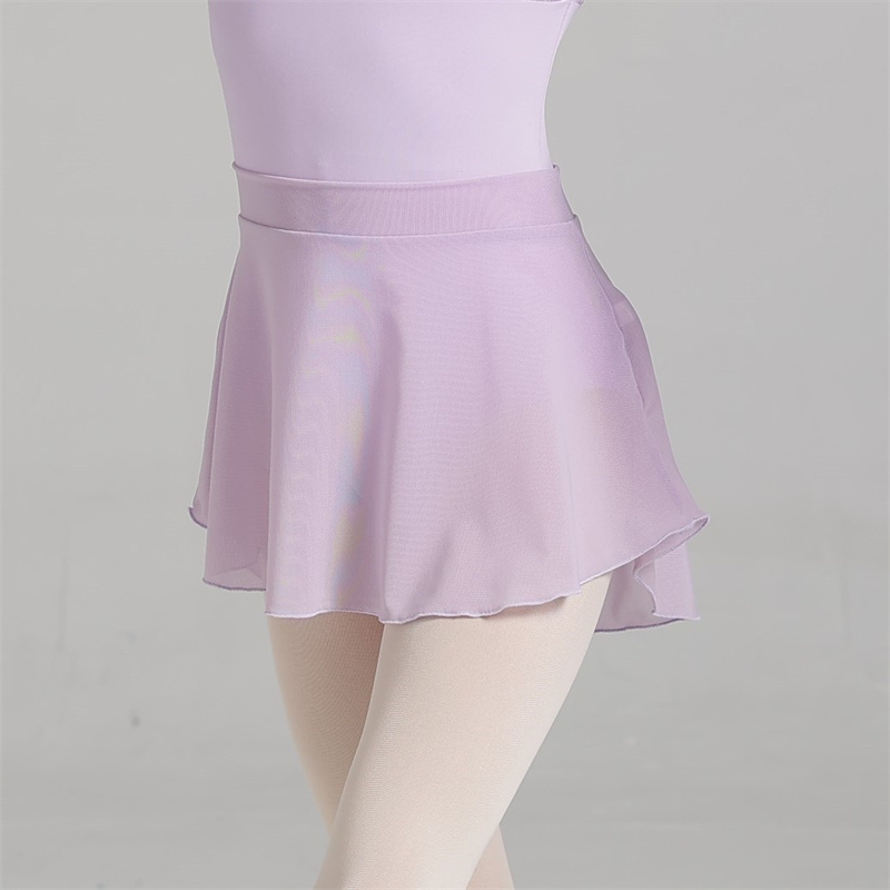 Лидер продаж, дешевая высококачественная детская танцевальная одежда для девочек, сетчатые балетные юбки с высокой спандекса