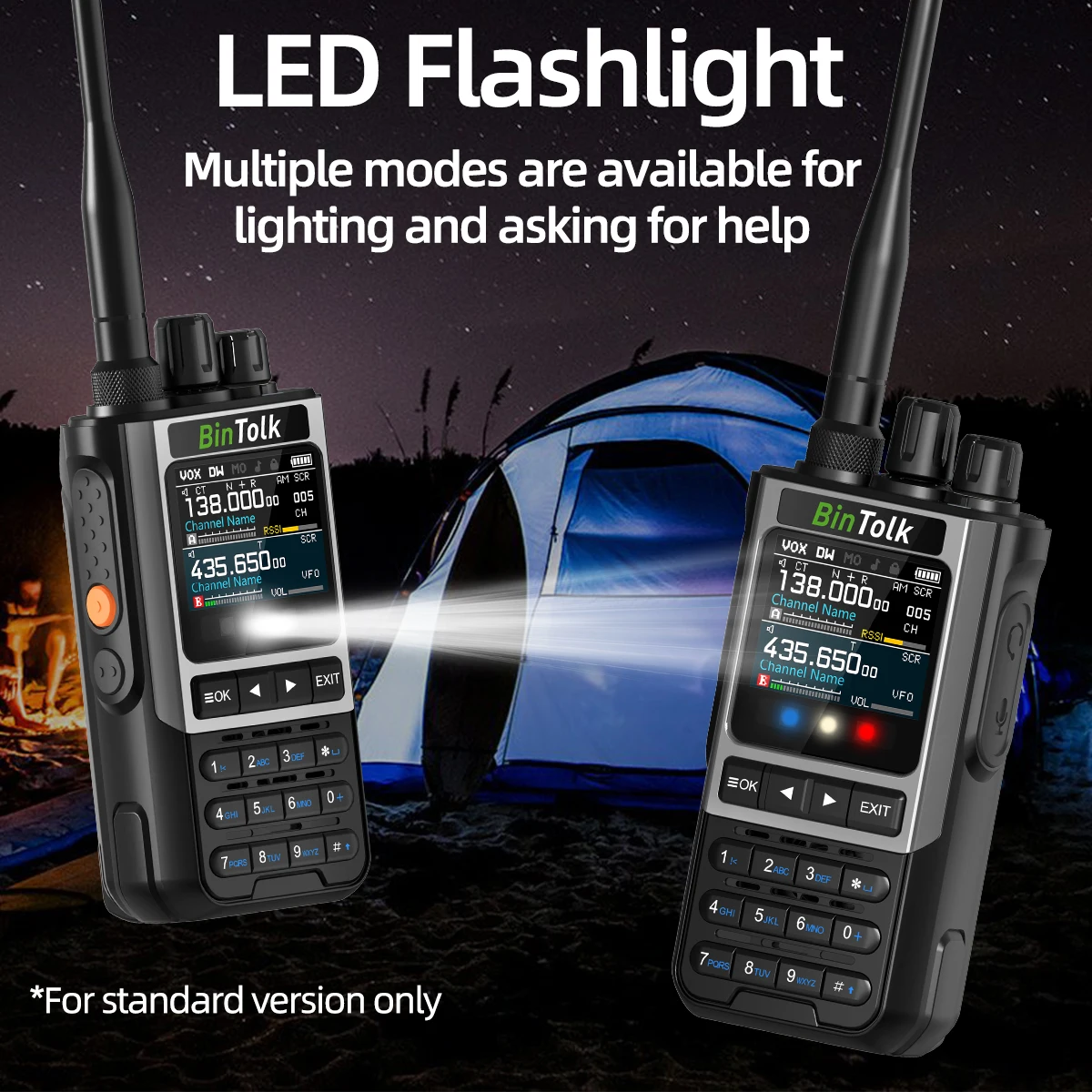 BinTolk BT8200 Walkie Talkie Long Range 10W Vollband FM AM CB Drahtlose Bluetooth Telefon Programmierung Typ-C Ladegerät Amateurfunk