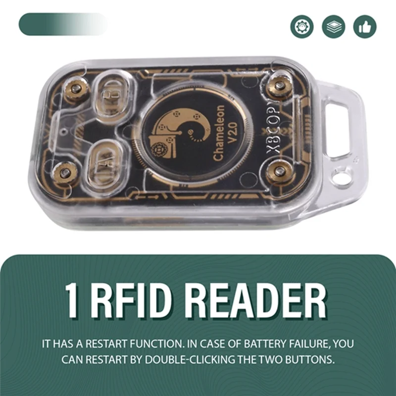 BTLIFE-Chameleon V2.0 RFID Reader Emulator 125Khz 13.56Mhz Smart Chip NFC Duplicator Decode Card Restart Chameleon Ultra V2.0