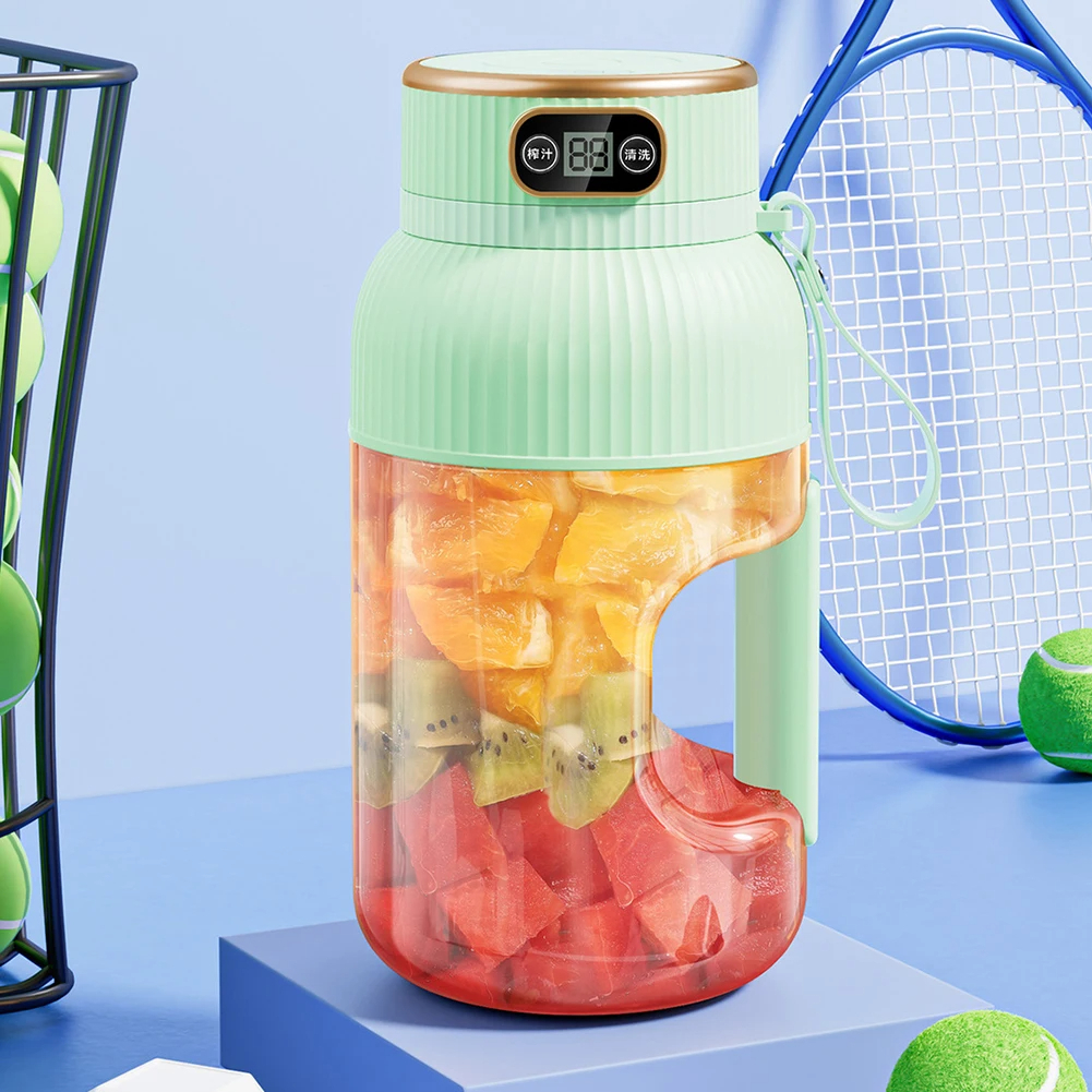 Obst Entsafter Tasse Tragbare Elektrische Obst Mixer Rührung Tasse Große Kapazität Smoothie Schnelle Herstellung Flasche Geeignete Saft Produktion