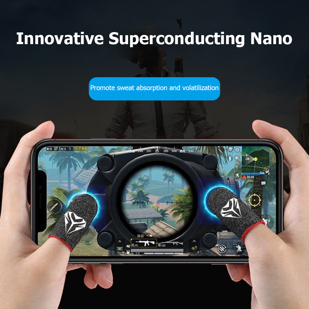 1-10 paia di culle per le dita guanti da gioco per le dita guanti da gioco per touch screen ultrasottili e traspiranti resistenti al sudore per PUBG Mobile