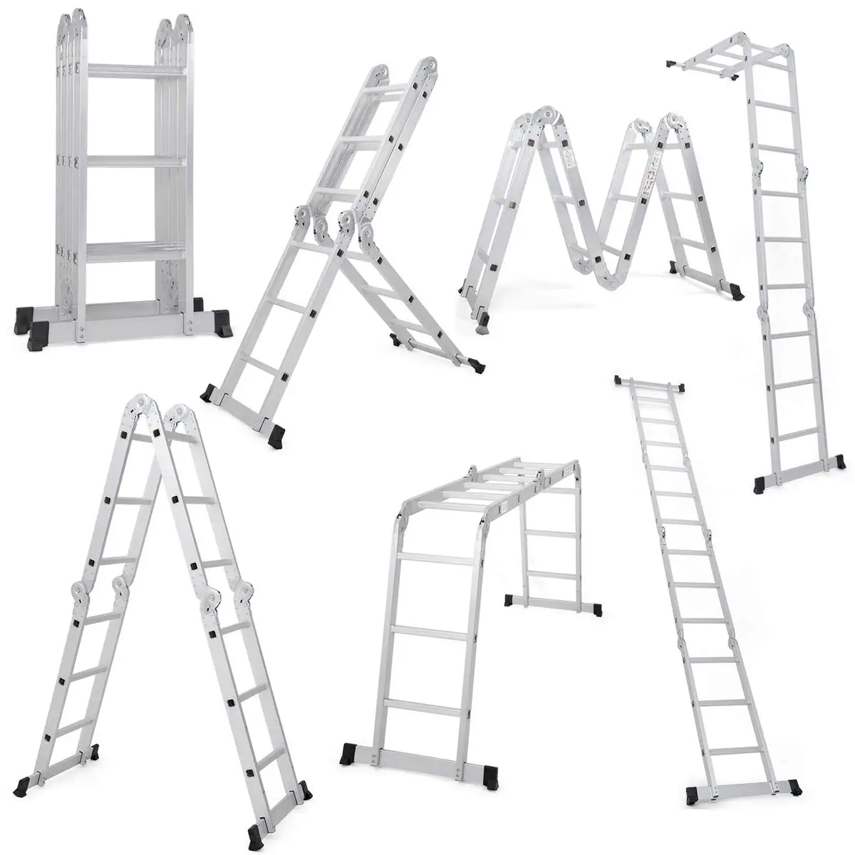 Aluminium Multi-fuction Ladder As Seen on TV Folding Ladder Warehouse Use Ladder