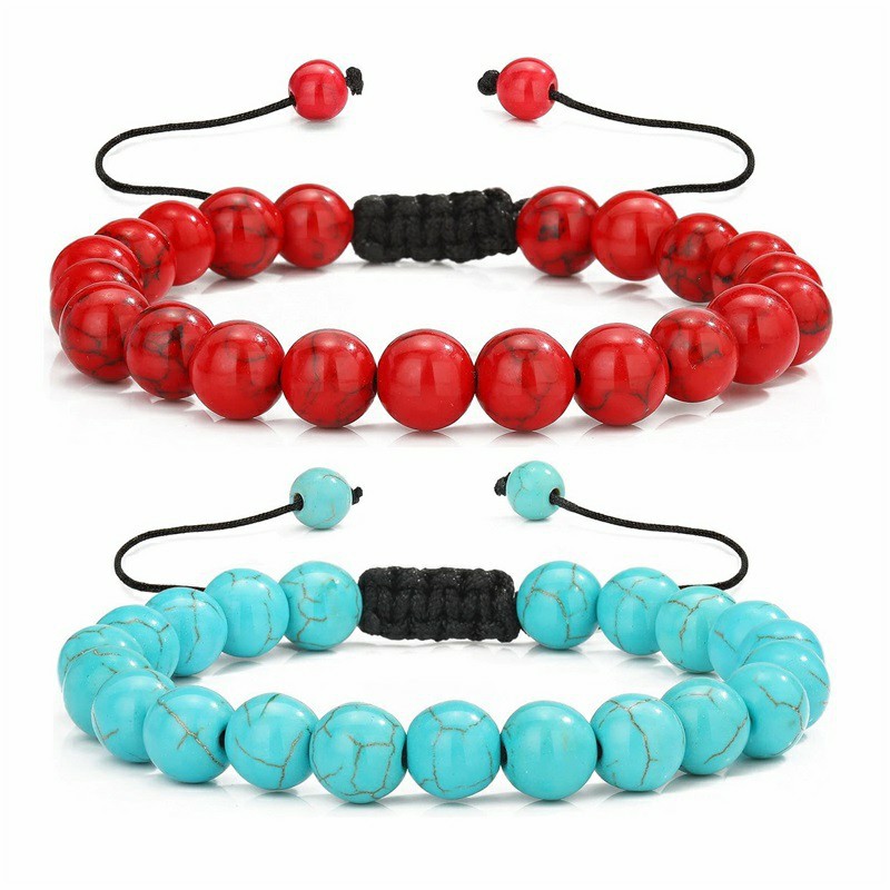 Multiple Style 8mm Natural Tiger Eyes Lava Rock Protection HANDMADE Bracelet Men's Gift