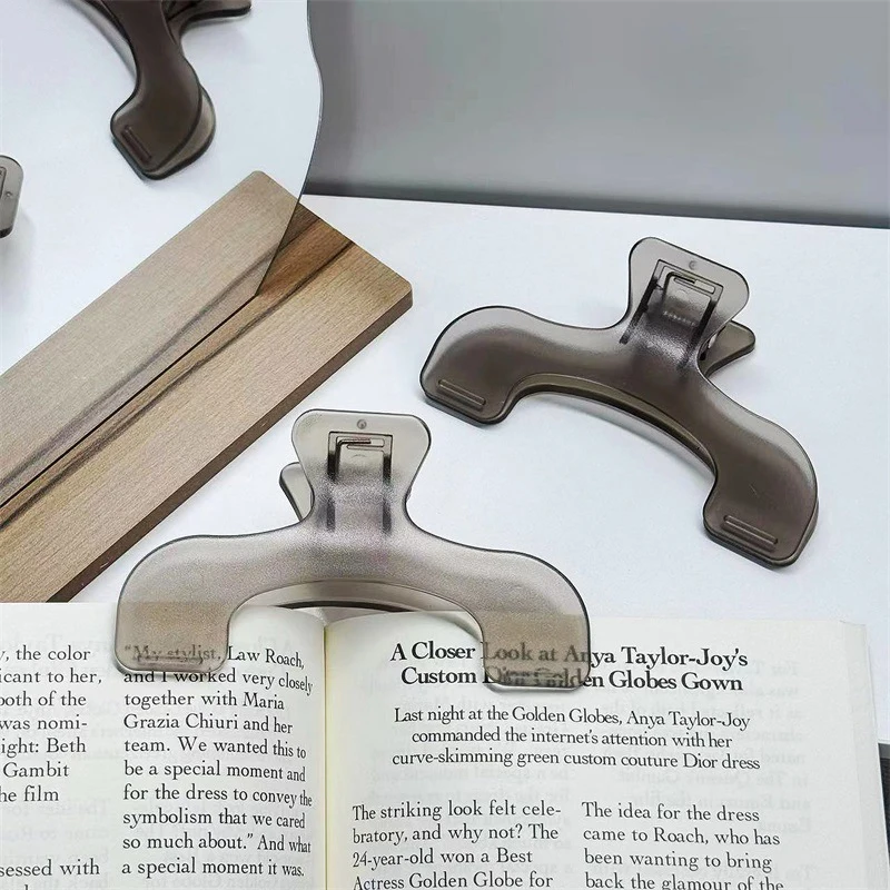 Plastic Large Book Clip Simple Reading Aid Fixed Book Holder Bookmarks Creative Design Practical Note Holder