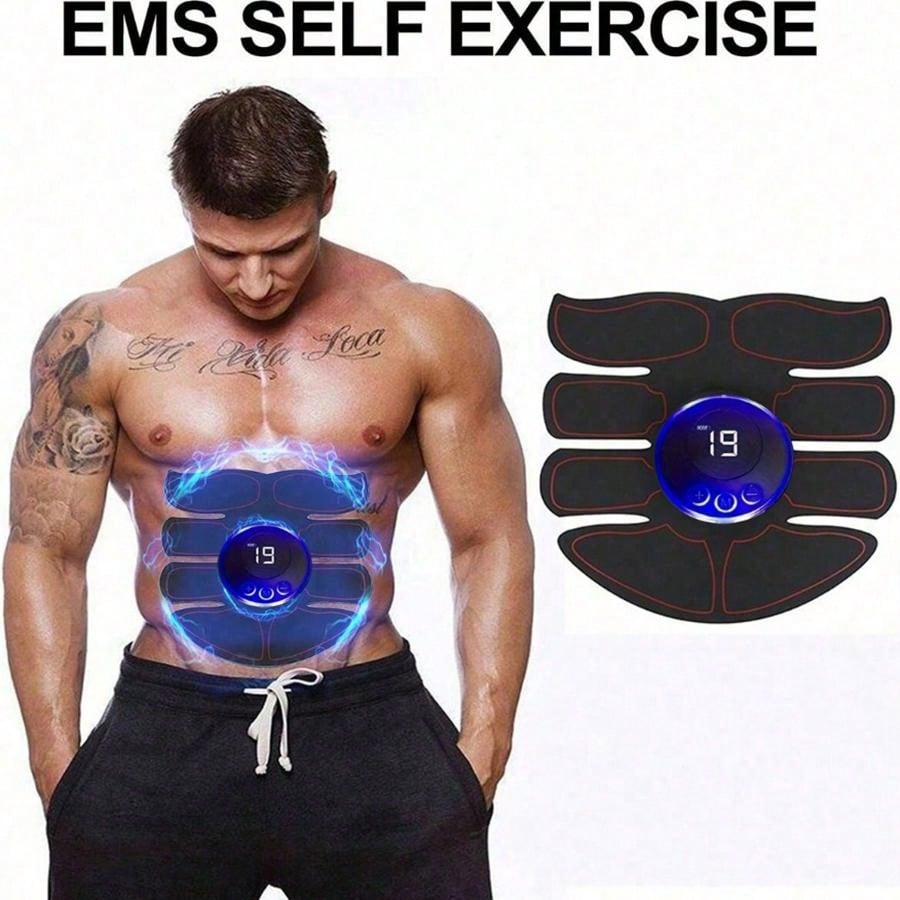 EMS Buikspierstimulator Fitness ABS Armtraining Patches Spieroefening Instrument USB Opladen Thuis Mannen