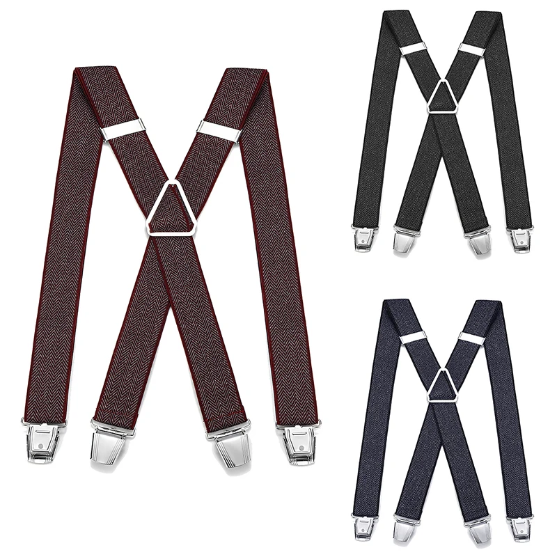 British High-End Adult Trousers Elastic Non-Slip Elastic Adjustable Suspenders