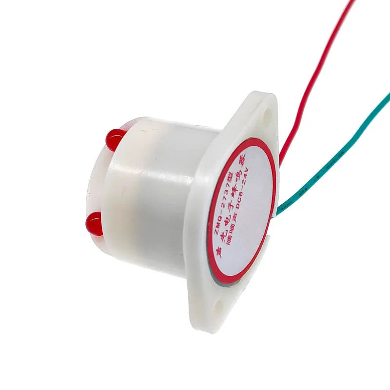 1 pçs minitype som e luz campainha eletrônica ZMQ-2737 DC6-24V ip54 lâmpada alarme contra roubo bip som dispositivo de aviso de alto decibel
