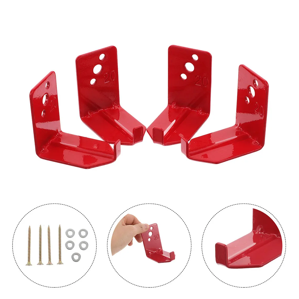 2set Fire Extinguisher Bracket Holder Wall Mount Hanging Brackets Hook Metal Spacesaving Design Easy Installation