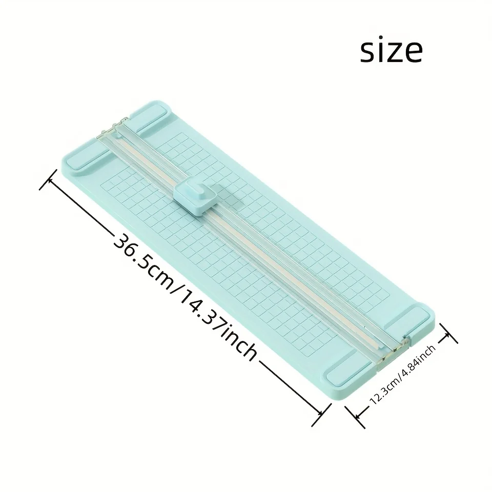 Cortador de papel bidireccional Manual 4 en 1 con 4 cuchillas, uso portátil para oficina, escuela y hogar, herramienta de corte de precisión, 1 ud.