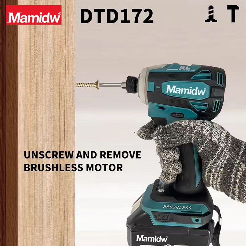 Mamidw DTD172 18V tournevis à percussion sans fil perceuse à percussion électrique sans brosse bois/volt/outils électriques en Mode T pour batterie Makita 18v