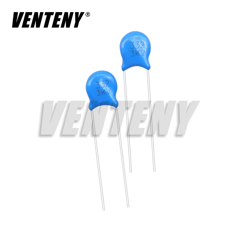 Condensador cerámico de alto voltaje, 20 piezas, 3KV, 5PF, 10PF, 15PF, 20PF, 22PF, 27PF, 30PF, 47PF, 56PF, 100PF, 220PF, 1NF, 2.2NF, 3.3NF, 4.7NF, 10NF