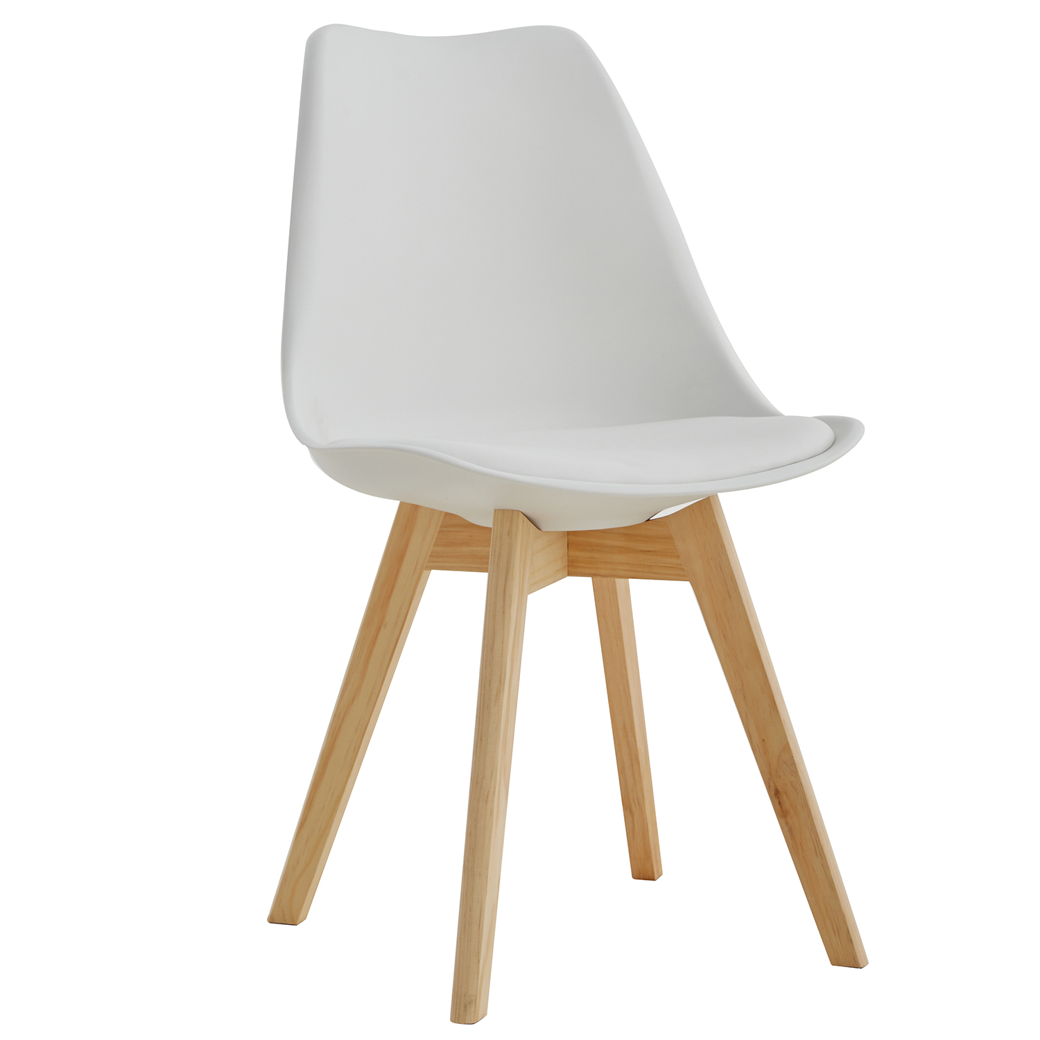 EGOONM-Cadeiras medievais de estilo nórdico, cadeiras minimalistas, assento de couro sintético acolchoado, pernas de madeira, móveis medievais, 4 peças, 6 peças