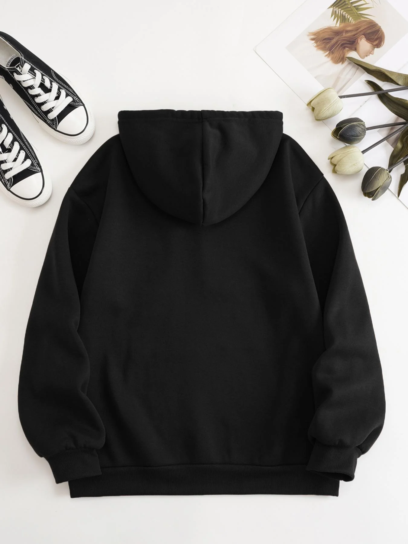 Sudaderas con capucha de moda para hombre y mujer, sudaderas informales holgadas con bolsillos para primavera, Otoño e Invierno, Tops para hombre, Sudadera con capucha de Color sólido para hombre
