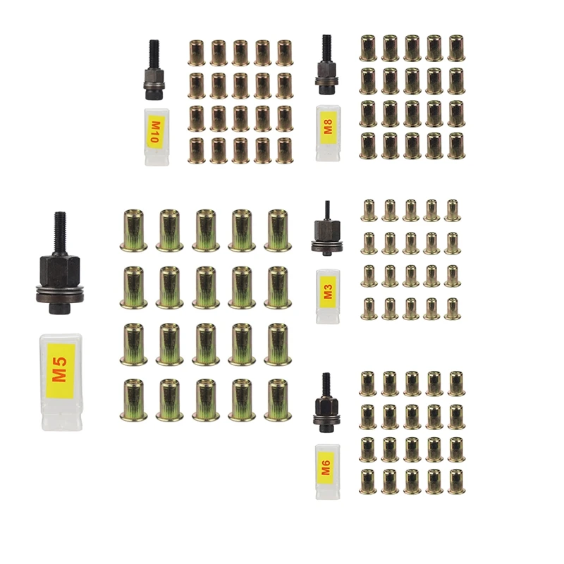 21Pcs Rivet Nut Tools Hand Rivet Nut Simple Installation Manual Riveter For Rivnuts Tools For Nuts-A22G