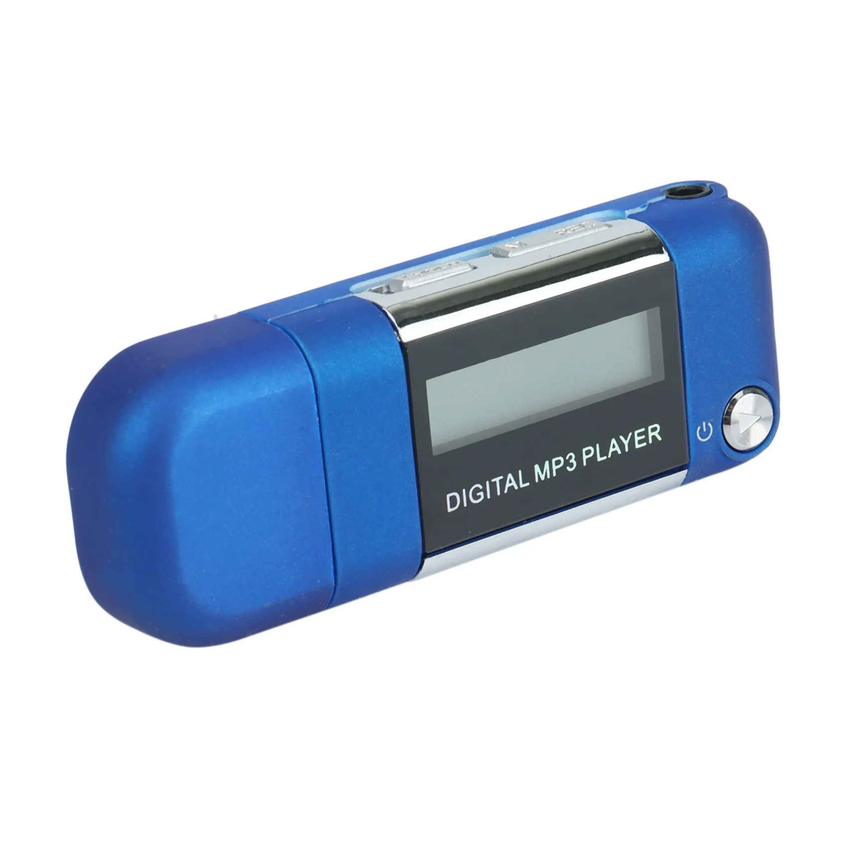 AA91 Mp3 Player 4GB U Disk Music Player suporta bateria AAA substituível, gravação (azul)