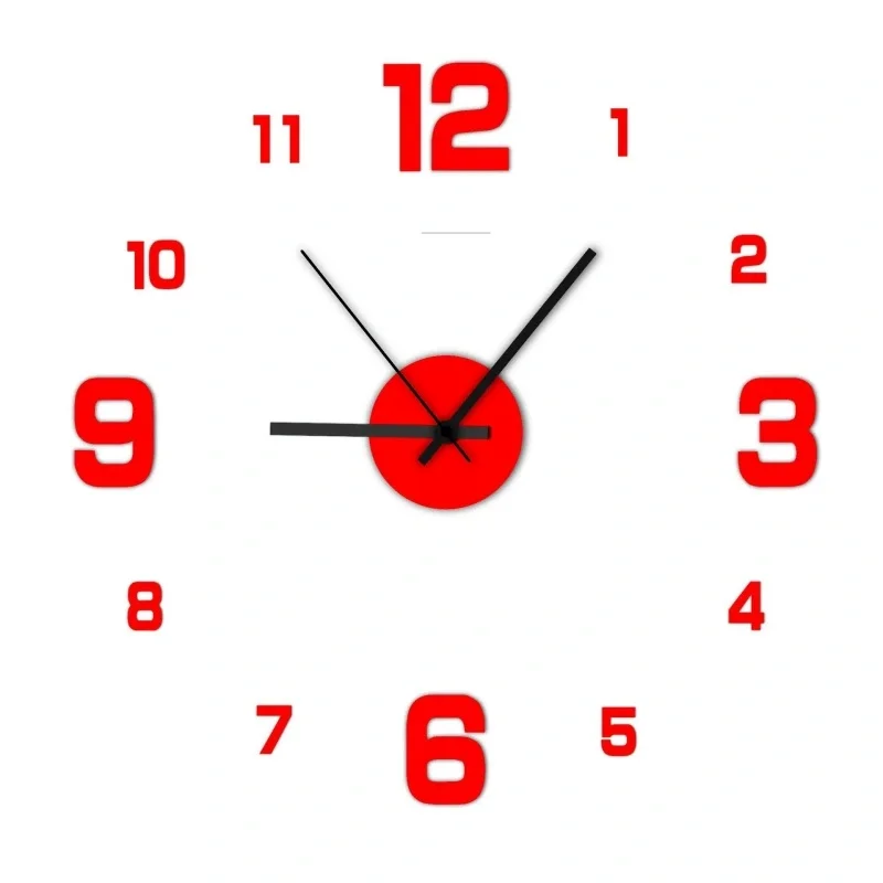 Modern Home Creative Frameless DIY Wall Decoration Wall Decoration Silent Clock Living Room Office Bedroom Wall Decoration Art