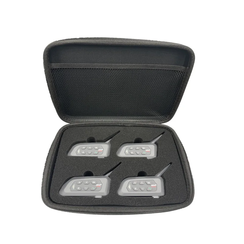 Para EJEAS Vnetphone V4C V6C árbitro intercomunicador bolsa de almacenamiento para EJEAS V4/V6 PRO motocicleta intercomunicador casco auriculares bolso