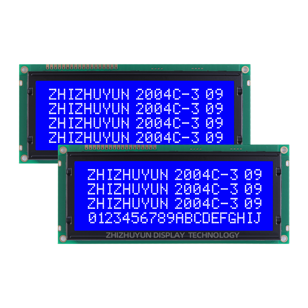 LCD2004C-3 Moduł wyświetlacza LCD z dużymi znakami Szara folia Czarne znaki Moduł znaków 20X4 COB2004 Ekran portu równoległego 5V