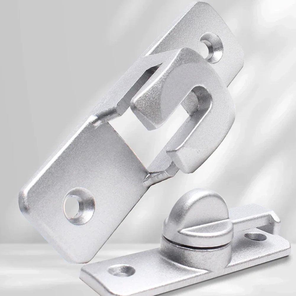 замок для двери Дверная защелка, дверные болты, домашняя безопасность, сверхмощный цинковый сплав 90, 180 градусов, простая установка, замок для раздвижной двери, противоугонный замок