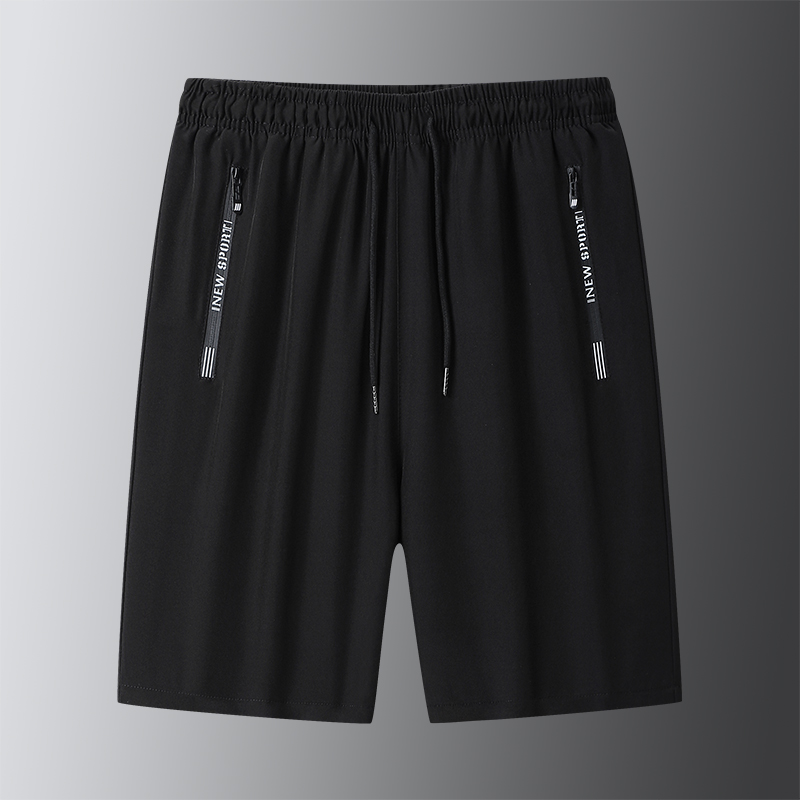 Pantalones cortos de baloncesto para hombre, ropa de exterior informal, suelta, playa, seda de hielo, secado rápido, cinco puntos