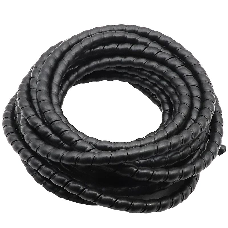 Funda protectora de Cable de 2M de largo, 8/10/12mm, organizador de cables Flexible en espiral, funda aislante, Protector de bobinado de alambre