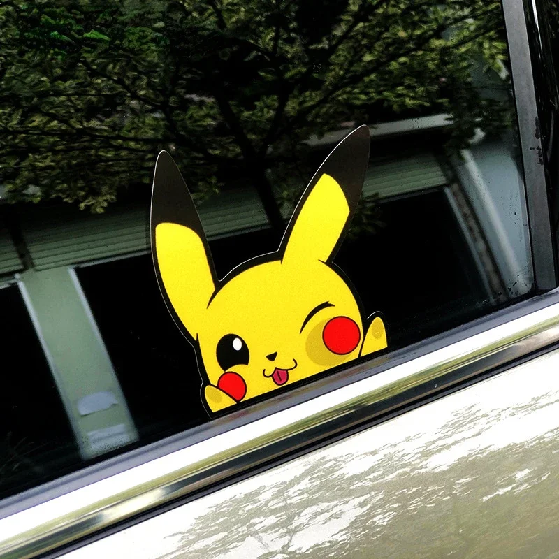 Anime Dễ Thương Hoạt Hình Pikachu Xe Ô Tô Xe Máy Điện Xe Ô Tô Chất Liệu Dán Cặp Gói