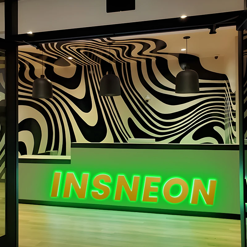 Custom LED โลโก้กันน้ําอะคริลิค Lighted Sign ร้านค้าปลีกกลางแจ้งบริษัท Store ป้าย Illuminated ตัวอักษร