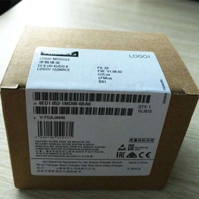 LOGO 8 8,3 PLC módulo lógico pantalla 6ED1 052 6ED1052-1MD08-0BA1 1FB08 1HB08 1CC08 6ED10521FB080BA1 6ED10521MD080BA1