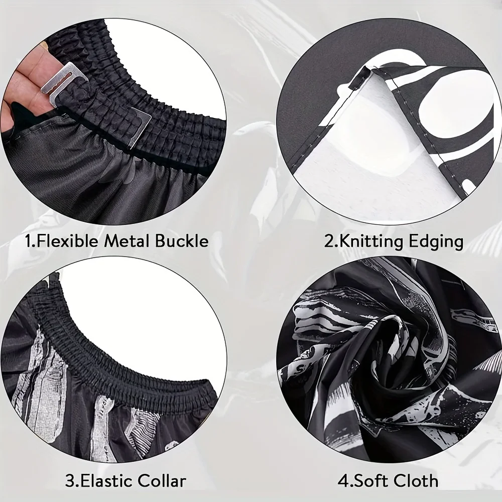 Professional Barber Cape for Hairdressing - Waterproof & Non-Stick Perm/Dyeing Bib with Stylish Print