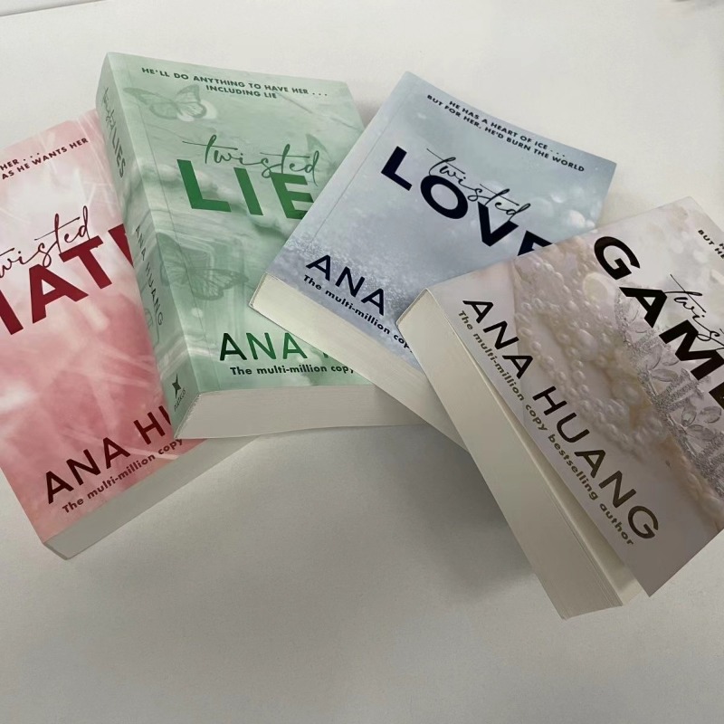 4 冊/セット Twisted シリーズ by Ana Huang Books 愛/ゲーム/憎しみ/嘘 ペーパーバック 英語小説本