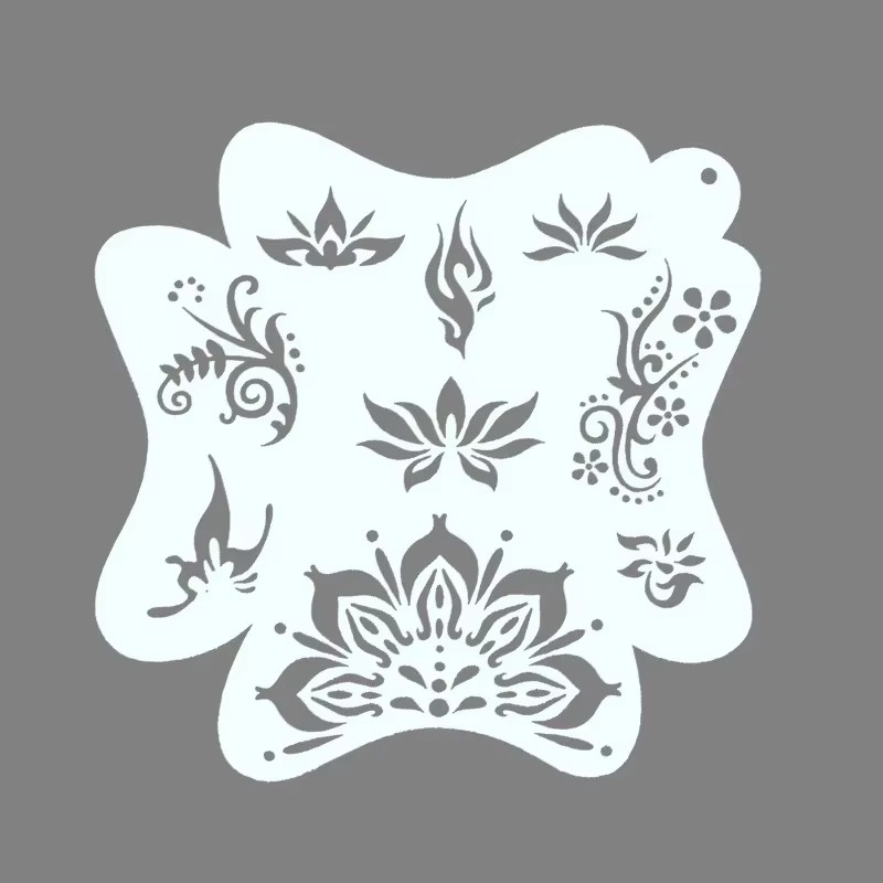 Face painting templates adults children professional body art reusable user-friendly party templates  makeup  tools template new