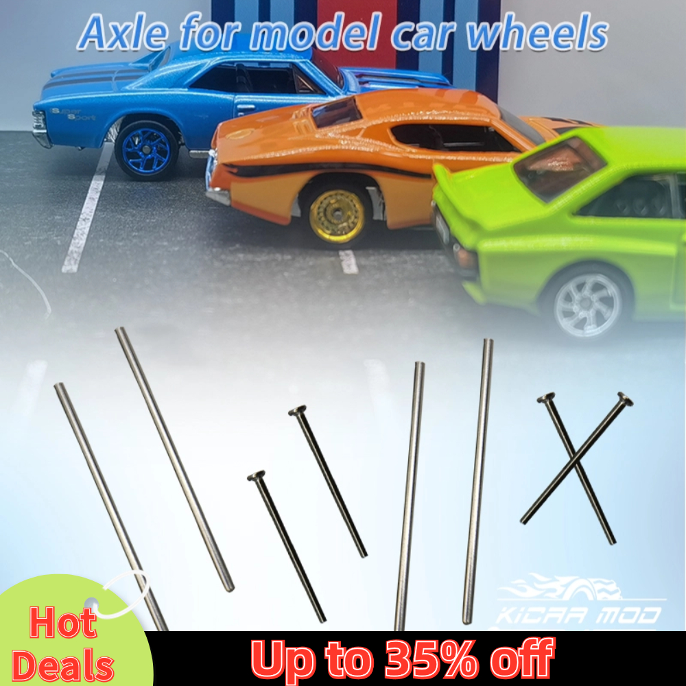 Eje de ruedas de coche modelo 1/64 para Hot Wheels, piezas de repuesto para Hotwheels Matchbox Tomica, juguetes modelo fundido a presión (10 juegos)