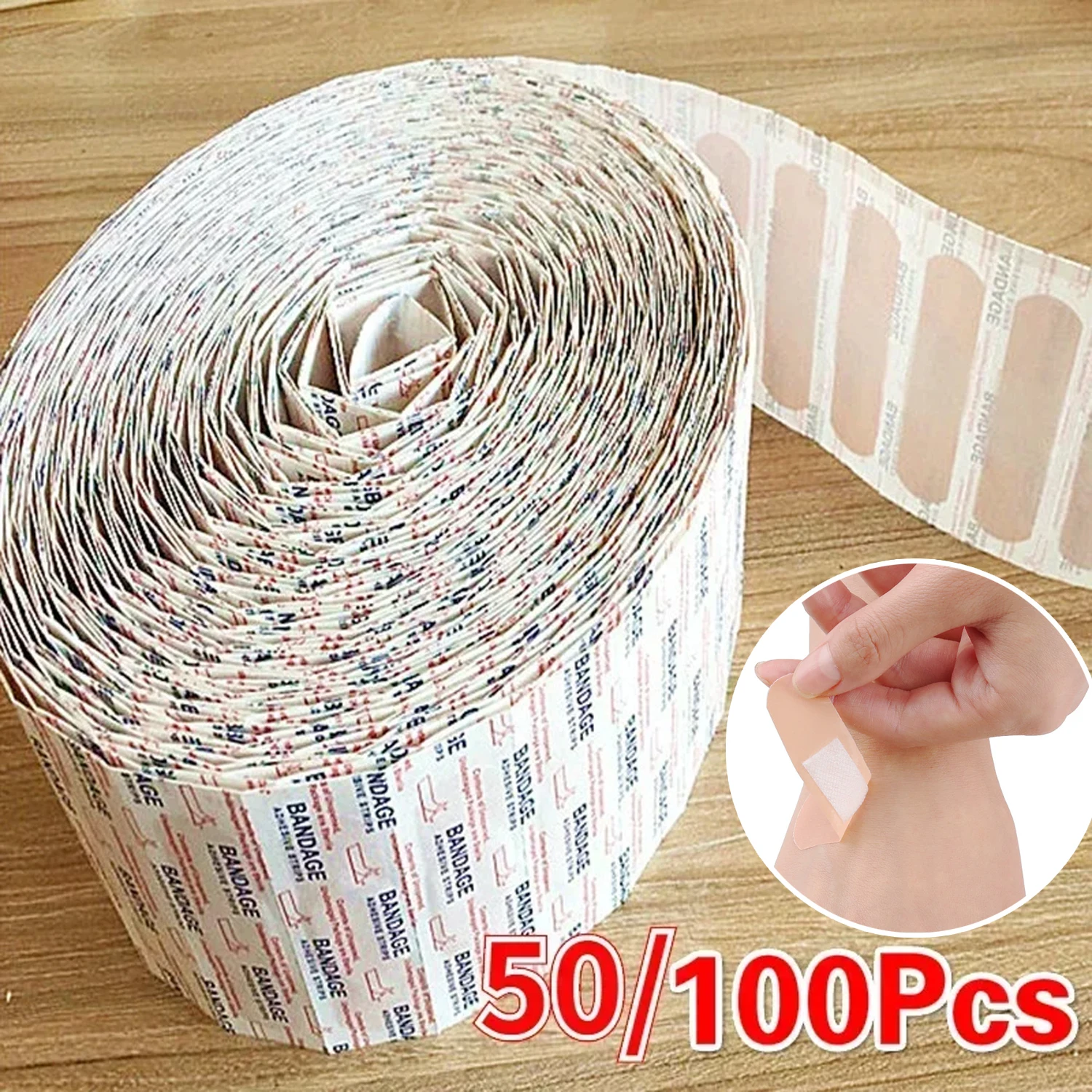 Band-Aids กันน้ํา Breathable Cushion กาวพลาสเตอร์แผล Hemostasis สติกเกอร์ Band First Aid BANDAGE Medical Gauze