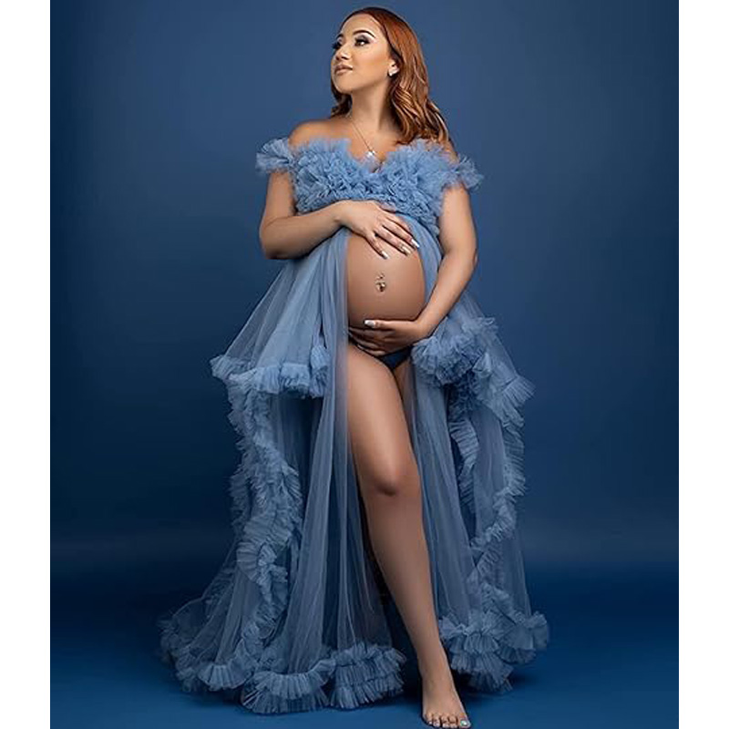 Vestidos de maternidad sexys para sesión de fotos, volantes, baby shower, плаajtе для бем dik elemх فسات przvestidos para embarazadas sesión de fotos
