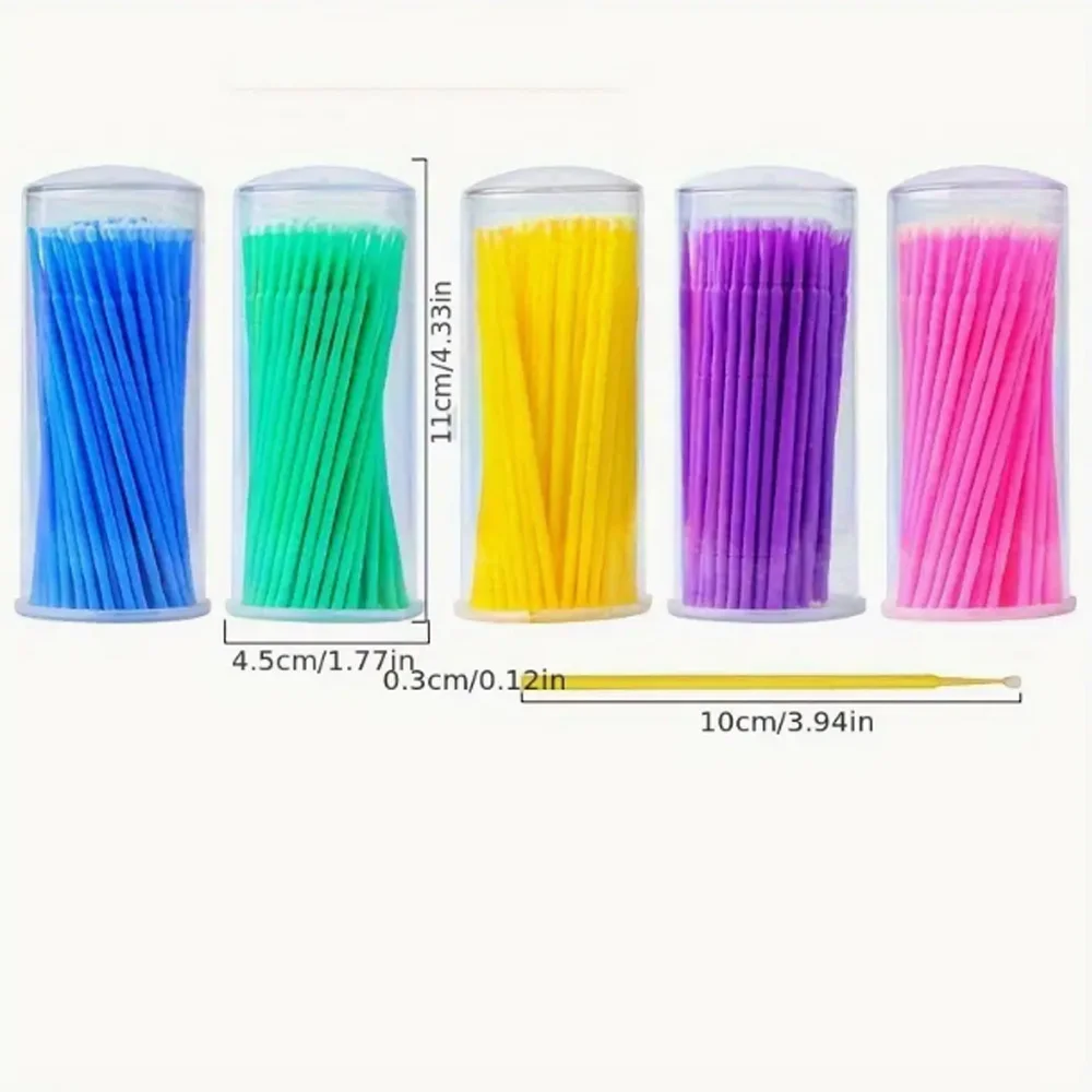 100 ชิ้น/ขวดทันตกรรมทิ้ง Micro แปรง Applicators Micro แปรงทันตกรรม Odontologia เครื่องมือขยาย