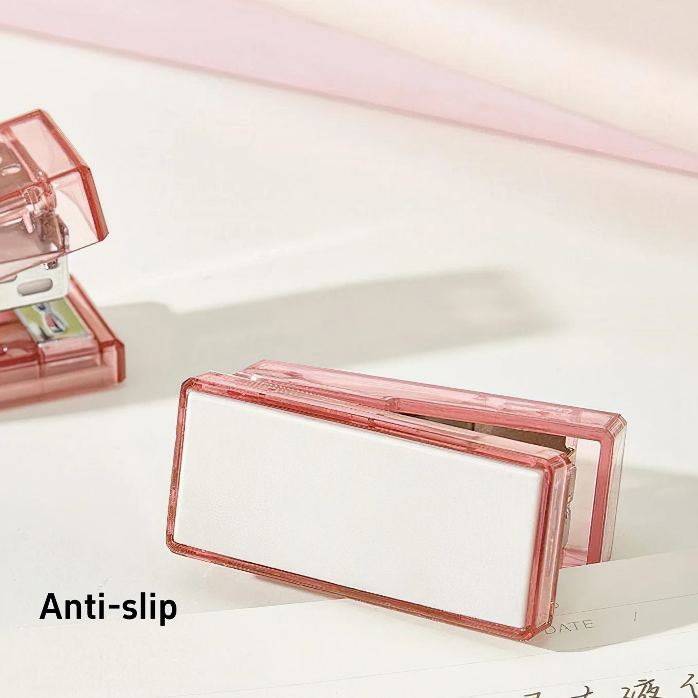 Mini Transparent Color Stapler 1000pcs 26/6 Staples Set Portable Binder Office Binding Tools School A7639
