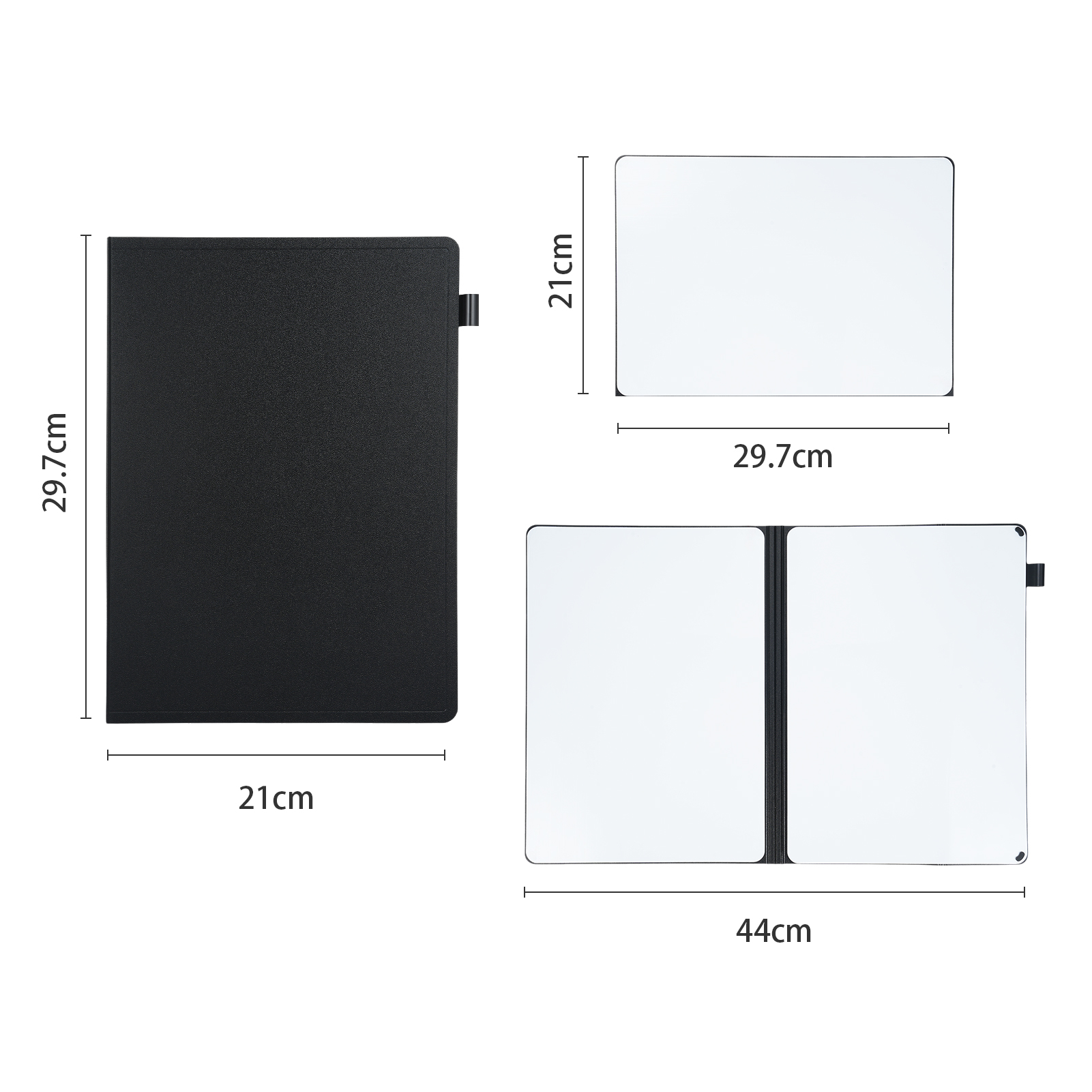 Double Sided Dry Erase Boards A4 Whiteboard Portable Writing Board with Marker & Foam Eraser For Students Home School Education