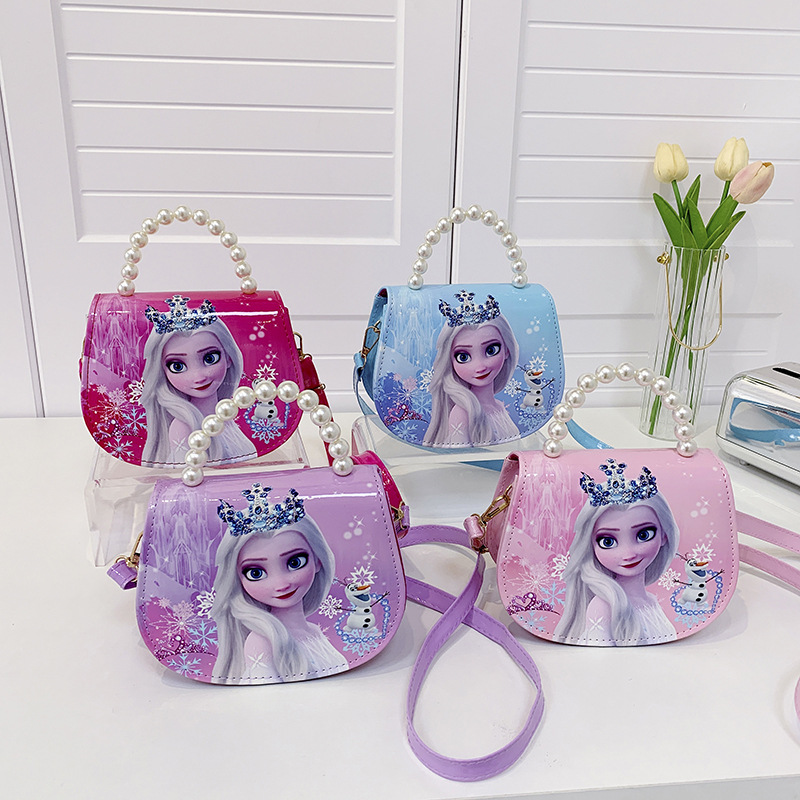 Disney Kindergarten Mädchen Gefrorene Prinzessin Schulter Tasche Kinder Cartoon Elsa Handtaschen Reise Umhängetasche