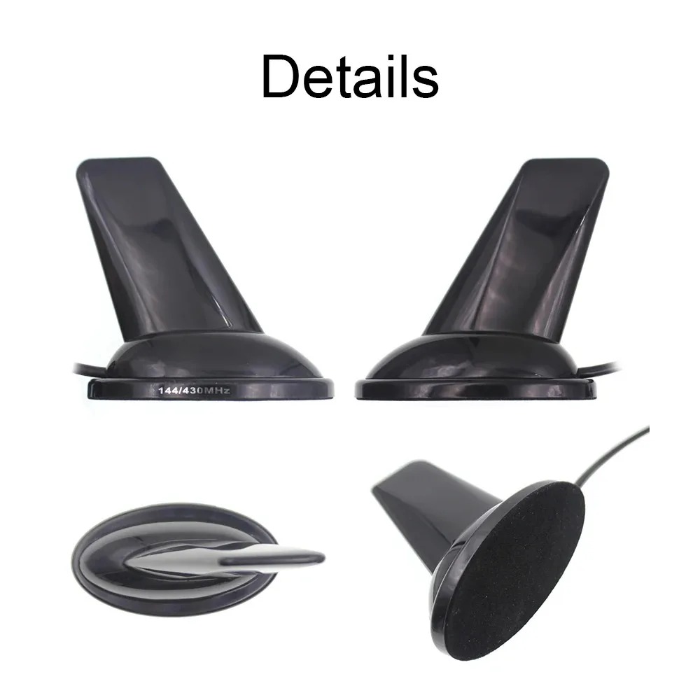 UHF VHF Shark Fin UV-5R/9R Magnet Base Antenna Car Walkie Talkie Handheld Radio Antenna with 5M rg58 Cable