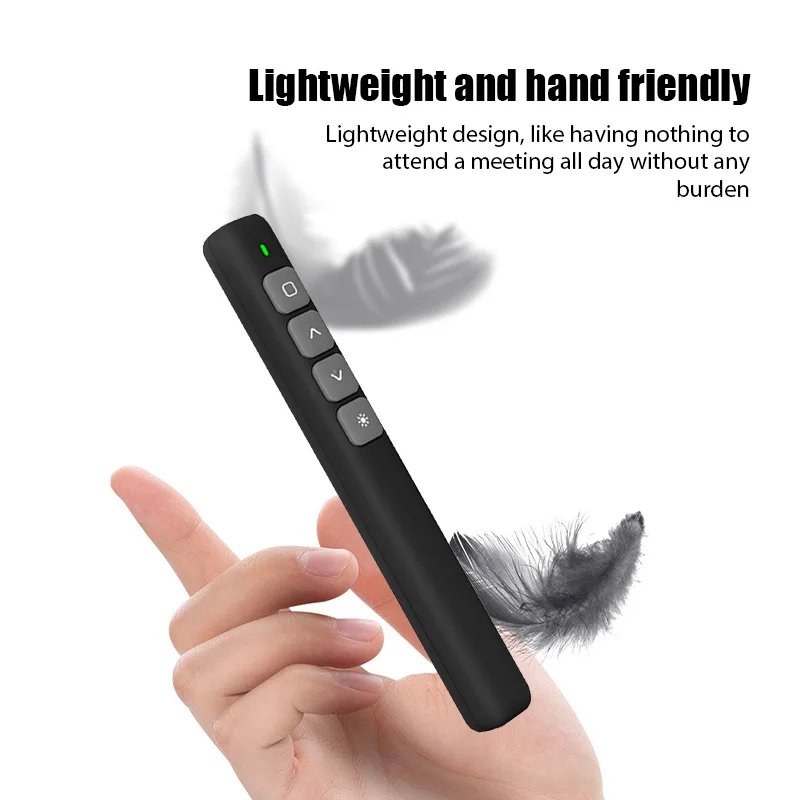 2.4GHz Wireless Remote Control USB Receiver Projector Page Report Turning Pen For PPT Powerpoint Presentation Remote Paging Pen