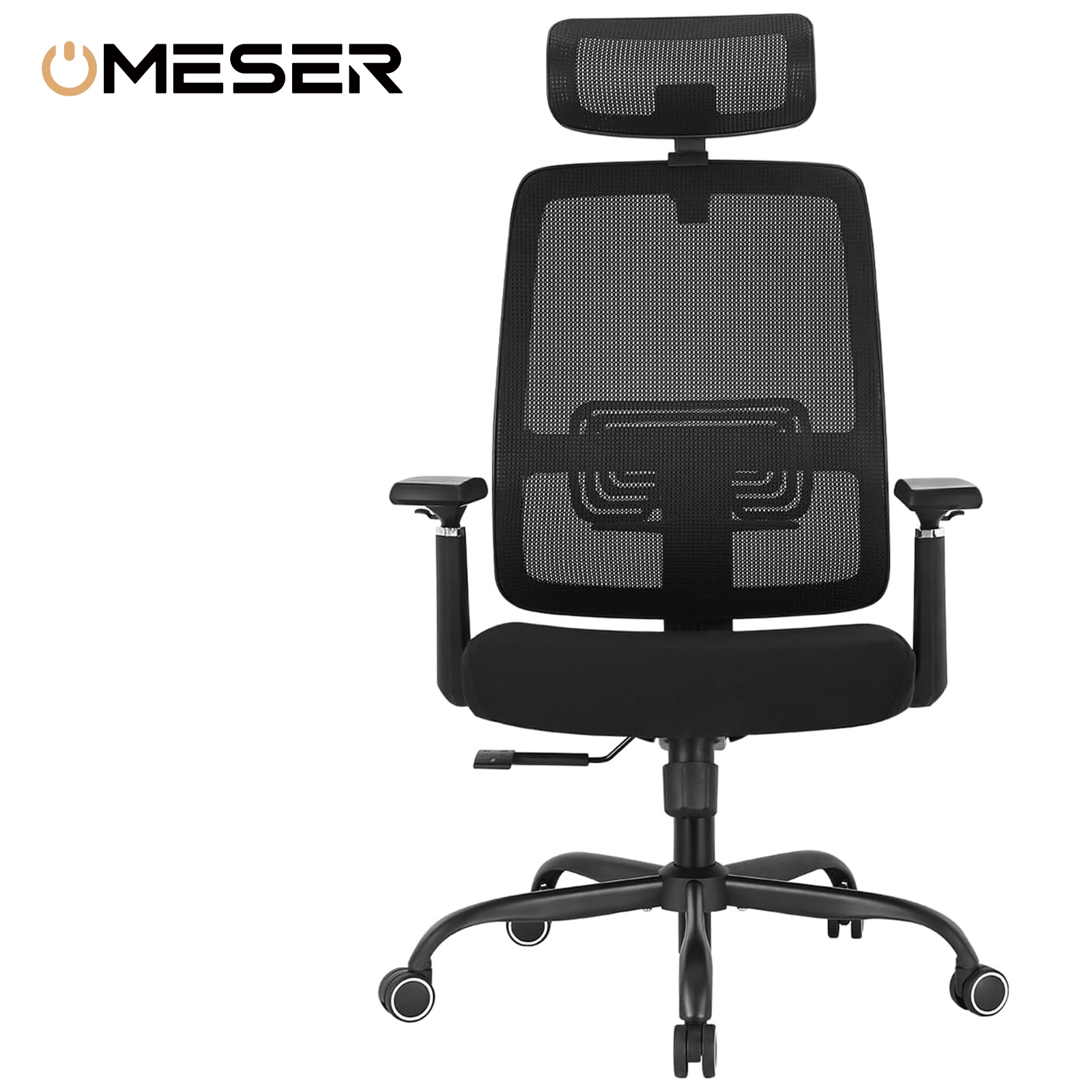 New Ergonomic Mesh Adjustable Lumbar Support Office Chair 120°Tilt High Back Comfortable Computer Chair with Soft Flip Up Arms
