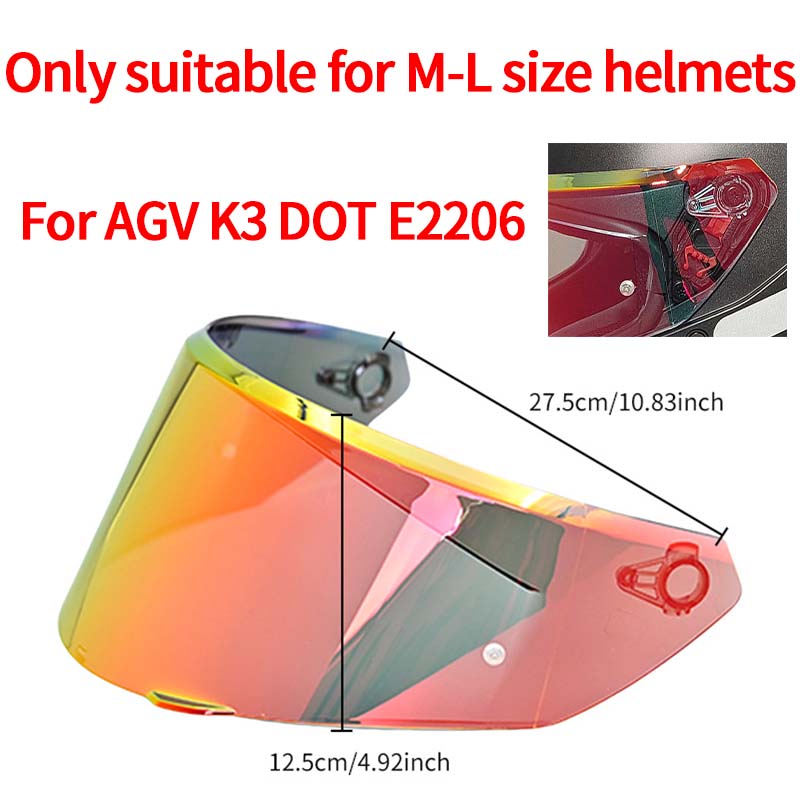 Козырек для шлема для нового AGV K3 DOT (E2206) K3 2023 2024, линзы для мотоциклетного шлема, защита лобового стекла, очки, аксессуары из слюды