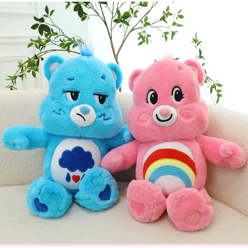 38cm bonito arco-íris urso brinquedos de pelúcia adorável urso dos desenhos animados macio pelúcia bonecas homdecor dormir travesseiros de pelúcia