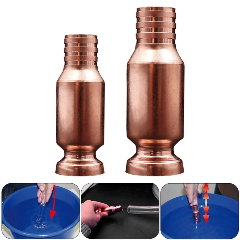 Slijtvaste Jiggler Express Shaker Sifon Zelfaanzuigende 15/19mm Koperen Pompkop Zelfaanzuigende Slangmondstuk