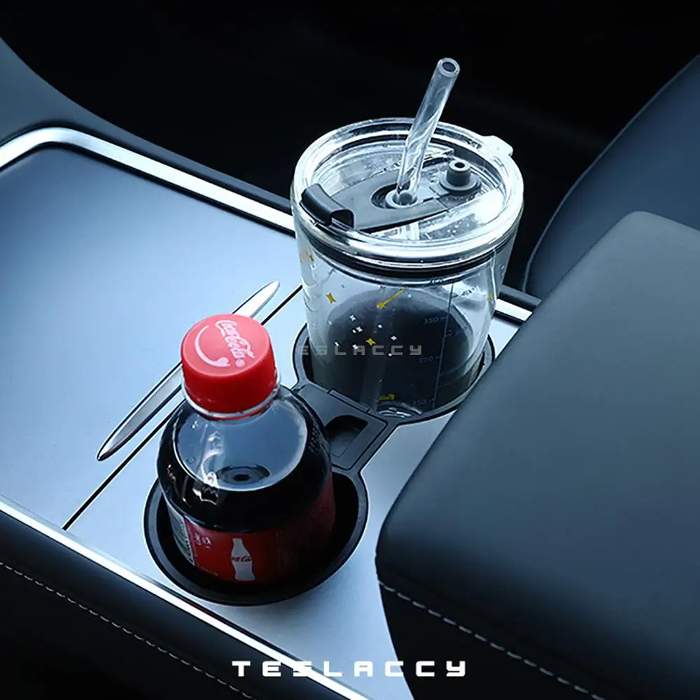 Portavasos de agua para Tesla Model Y 2020-2024, accesorios para consola central, posavasos antideslizantes, impermeables, no tóxicos, inodoros