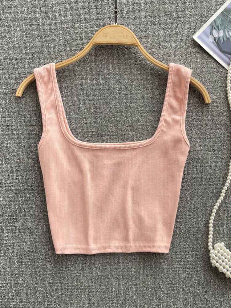女性のためのセクシーなホルターネックタンクトップ,タイトフィット,無地,ノースリーブTシャツ,y2k
