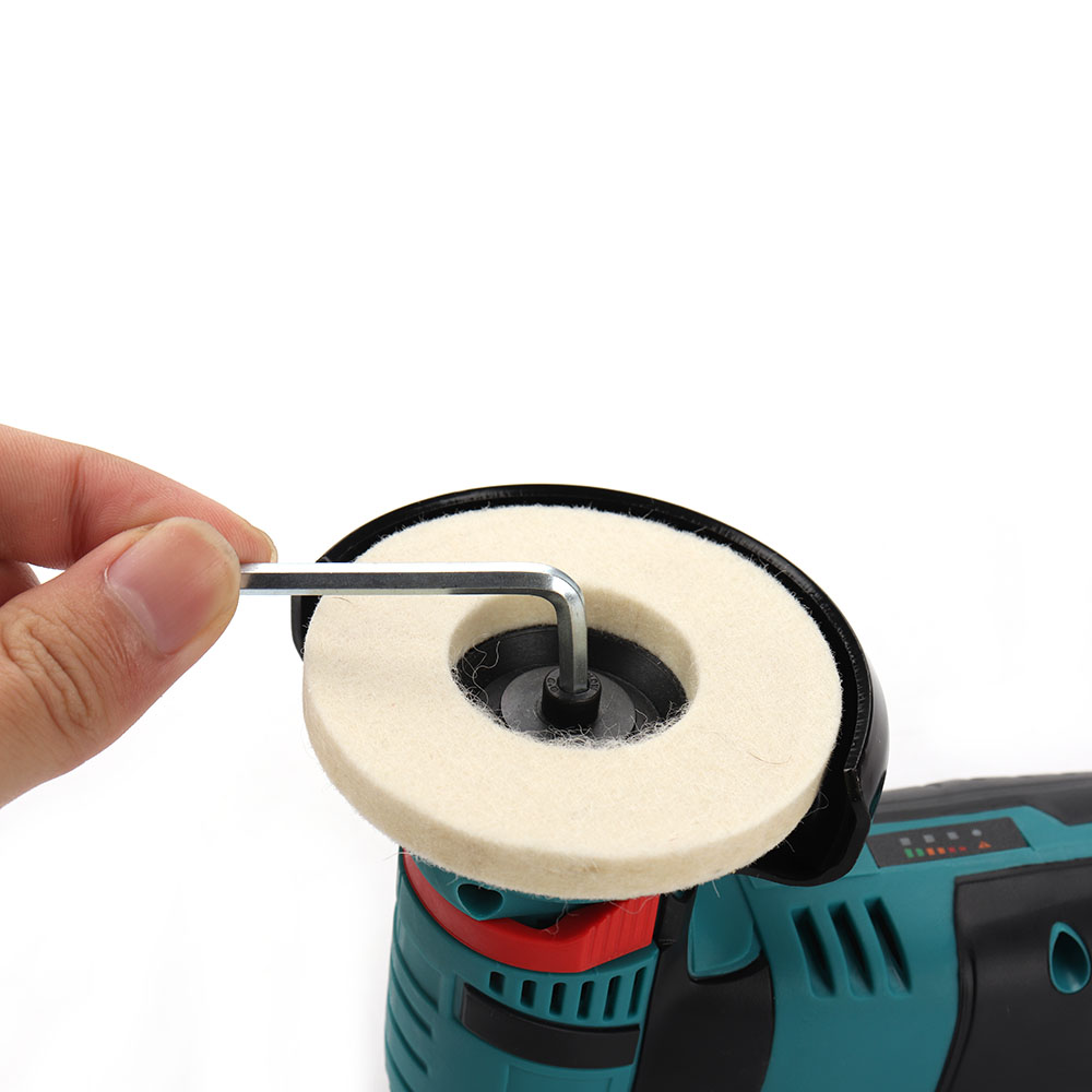 Disco de polimento de lã de 3 polegadas, 75mm, moedor de ângulo, disco de moagem de feltro para metal, madeira, vidro, cerâmica, mármore, 1-5 peças