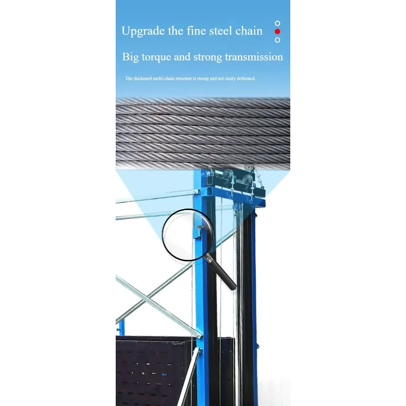 FOB Foldable Electric Lifting Platform Mobile Remote Control Scaffolding Mini Hoist For Building Construction Repair